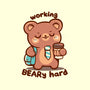 Working Beary Hard-Unisex-Kitchen-Apron-TechraNova