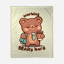 Working Beary Hard-None-Fleece-Blanket-TechraNova
