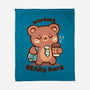 Working Beary Hard-None-Fleece-Blanket-TechraNova