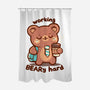 Working Beary Hard-None-Polyester-Shower Curtain-TechraNova