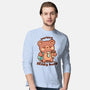 Working Beary Hard-Mens-Long Sleeved-Tee-TechraNova