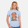 Working Beary Hard-Womens-Fitted-Tee-TechraNova