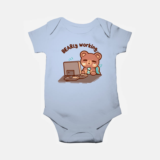 Bearly Working-Baby-Basic-Onesie-TechraNova