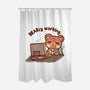 Bearly Working-None-Polyester-Shower Curtain-TechraNova