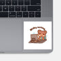 Bearly Working-None-Glossy-Sticker-TechraNova