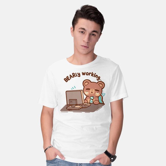 Bearly Working-Mens-Basic-Tee-TechraNova