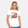 Bearly Working-Womens-Fitted-Tee-TechraNova