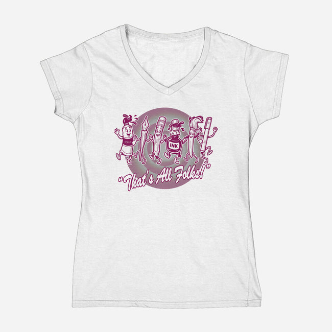 Into The Sunset-Womens-V-Neck-Tee-palmstreet