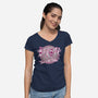 Into The Sunset-Womens-V-Neck-Tee-palmstreet