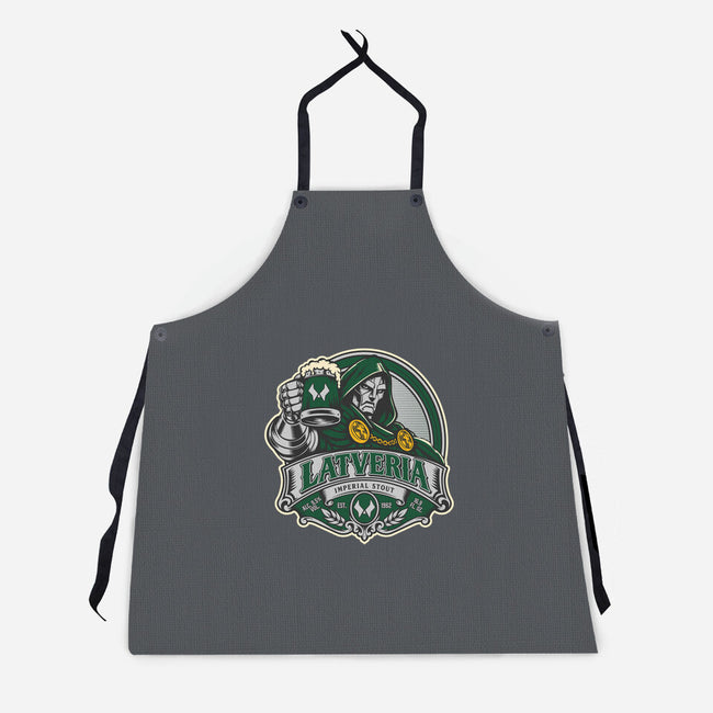 Latveria Imperial Stout-Unisex-Kitchen-Apron-CarloJ1956
