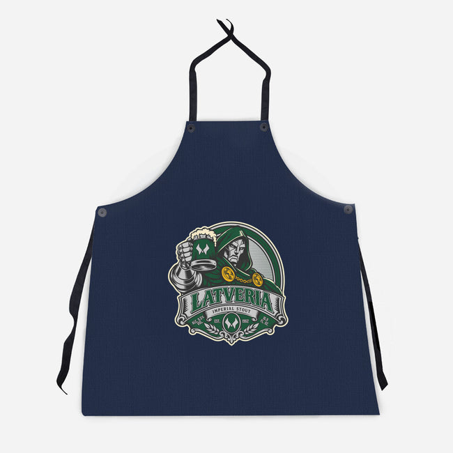 Latveria Imperial Stout-Unisex-Kitchen-Apron-CarloJ1956
