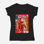 Amazing Santa-Womens-V-Neck-Tee-zascanauta