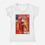 Amazing Santa-Womens-V-Neck-Tee-zascanauta