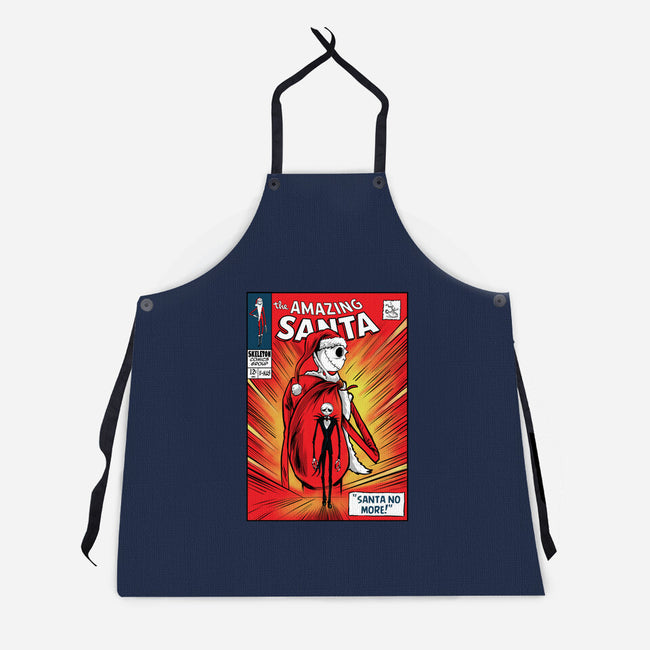 Amazing Santa-Unisex-Kitchen-Apron-zascanauta