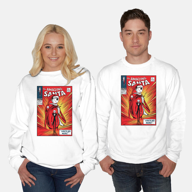 Amazing Santa-Unisex-Crew Neck-Sweatshirt-zascanauta