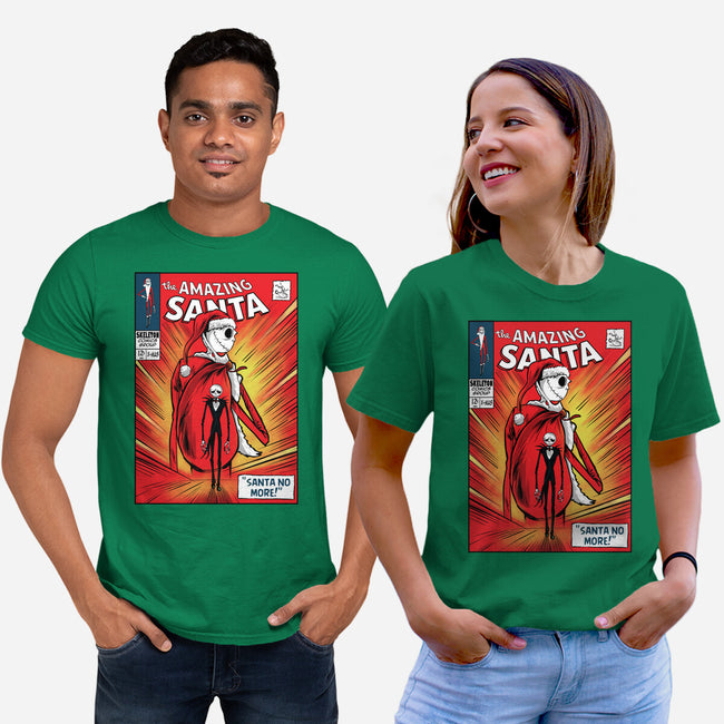 Amazing Santa-Unisex-Basic-Tee-zascanauta