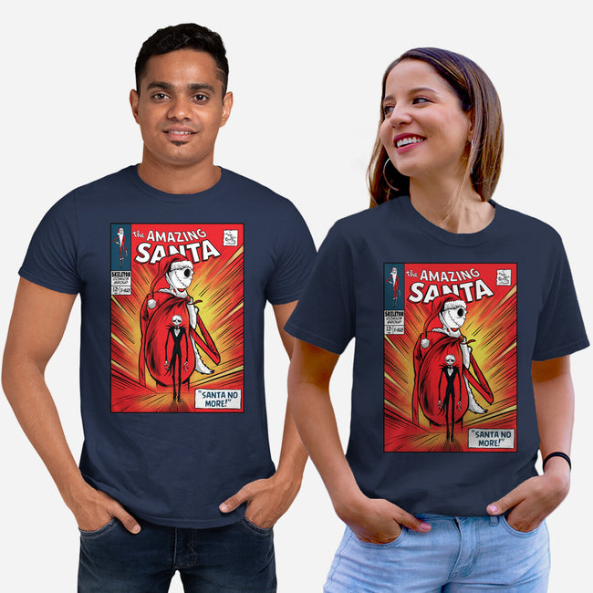 Amazing Santa-Unisex-Basic-Tee-zascanauta