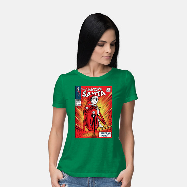 Amazing Santa-Womens-Basic-Tee-zascanauta