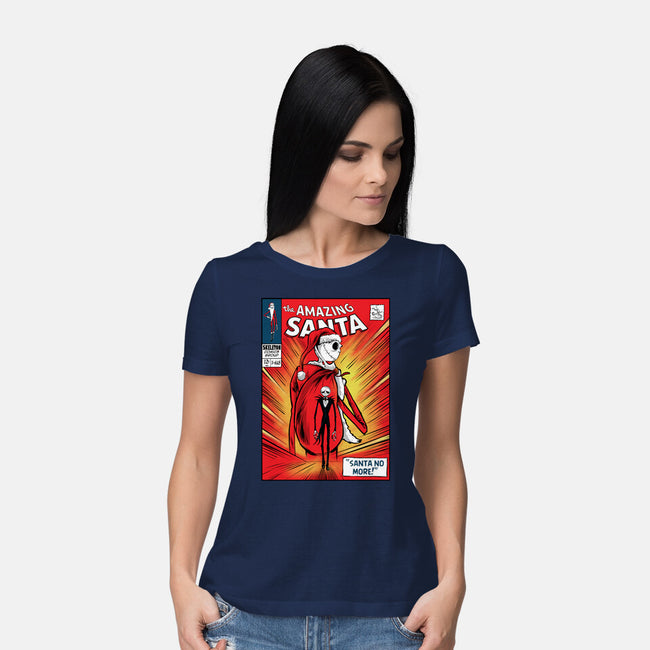 Amazing Santa-Womens-Basic-Tee-zascanauta