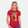 Amazing Santa-Womens-Fitted-Tee-zascanauta