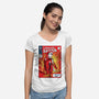 Amazing Santa-Womens-V-Neck-Tee-zascanauta