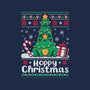 Hoppy Christmas Tree Frog-None-Basic Tote-Bag-NemiMakeit