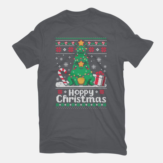 Hoppy Christmas Tree Frog-Mens-Premium-Tee-NemiMakeit