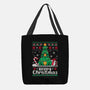 Hoppy Christmas Tree Frog-None-Basic Tote-Bag-NemiMakeit
