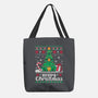 Hoppy Christmas Tree Frog-None-Basic Tote-Bag-NemiMakeit