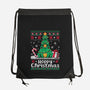 Hoppy Christmas Tree Frog-None-Drawstring-Bag-NemiMakeit