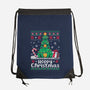 Hoppy Christmas Tree Frog-None-Drawstring-Bag-NemiMakeit