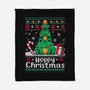 Hoppy Christmas Tree Frog-None-Fleece-Blanket-NemiMakeit