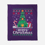 Hoppy Christmas Tree Frog-None-Fleece-Blanket-NemiMakeit