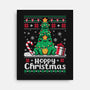 Hoppy Christmas Tree Frog-None-Stretched-Canvas-NemiMakeit