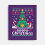 Hoppy Christmas Tree Frog-None-Stretched-Canvas-NemiMakeit