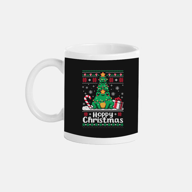 Hoppy Christmas Tree Frog-None-Mug-Drinkware-NemiMakeit