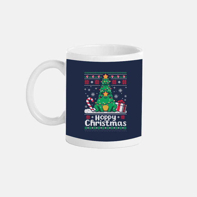Hoppy Christmas Tree Frog-None-Mug-Drinkware-NemiMakeit