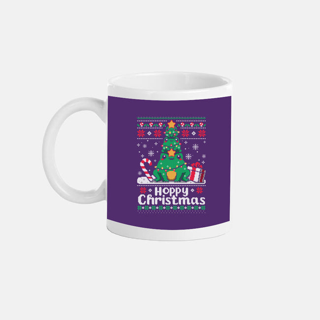 Hoppy Christmas Tree Frog-None-Mug-Drinkware-NemiMakeit