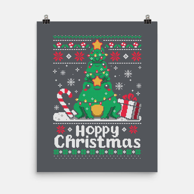 Hoppy Christmas Tree Frog-None-Matte-Poster-NemiMakeit