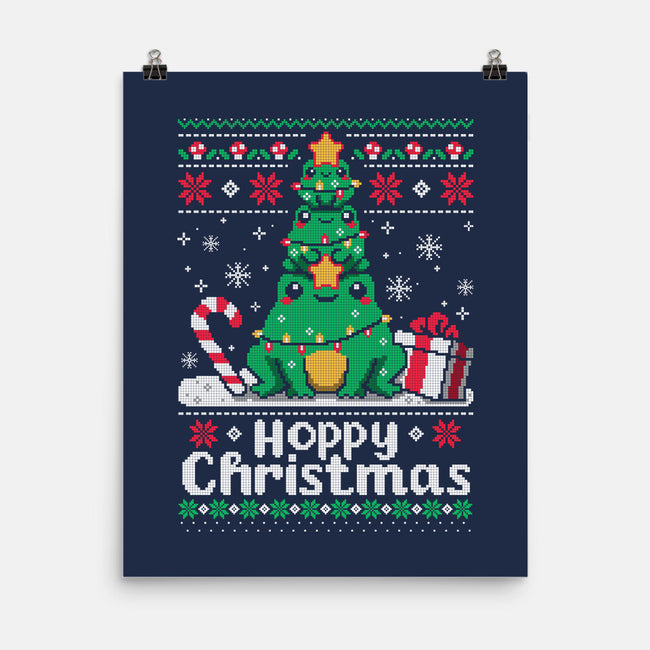 Hoppy Christmas Tree Frog-None-Matte-Poster-NemiMakeit