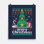 Hoppy Christmas Tree Frog-None-Matte-Poster-NemiMakeit