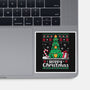 Hoppy Christmas Tree Frog-None-Glossy-Sticker-NemiMakeit