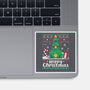 Hoppy Christmas Tree Frog-None-Glossy-Sticker-NemiMakeit
