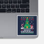 Hoppy Christmas Tree Frog-None-Glossy-Sticker-NemiMakeit