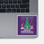 Hoppy Christmas Tree Frog-None-Glossy-Sticker-NemiMakeit