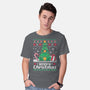 Hoppy Christmas Tree Frog-Mens-Basic-Tee-NemiMakeit