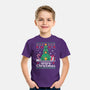Hoppy Christmas Tree Frog-Youth-Basic-Tee-NemiMakeit