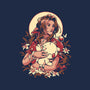 The Lady And The Creature-None-Fleece-Blanket-ilustrata