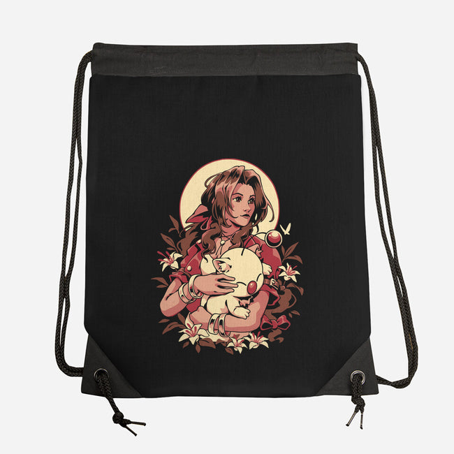 The Lady And The Creature-None-Drawstring-Bag-ilustrata