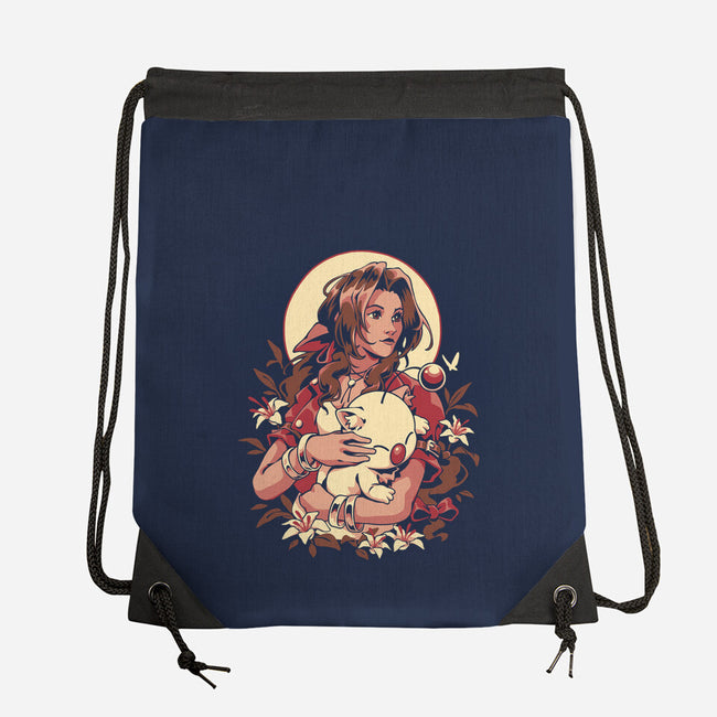 The Lady And The Creature-None-Drawstring-Bag-ilustrata